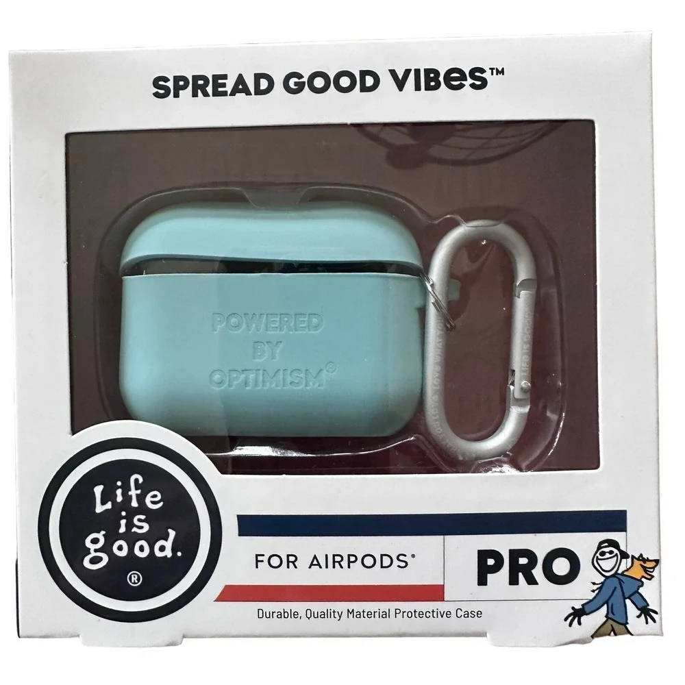 Life‎ Is Good For AirPods PRO Case Blue New Sealed